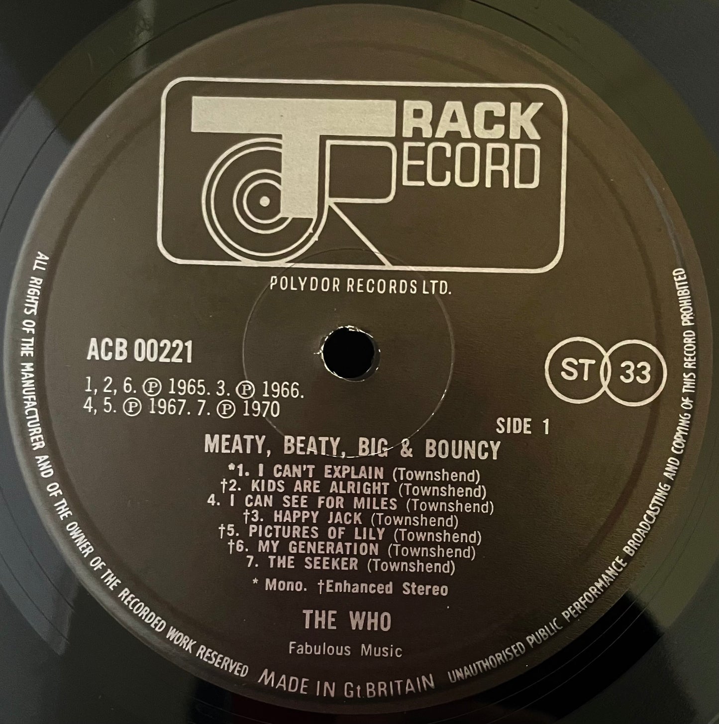 The Who – Meaty Beaty Big & Bouncy - USED Vinyl LP