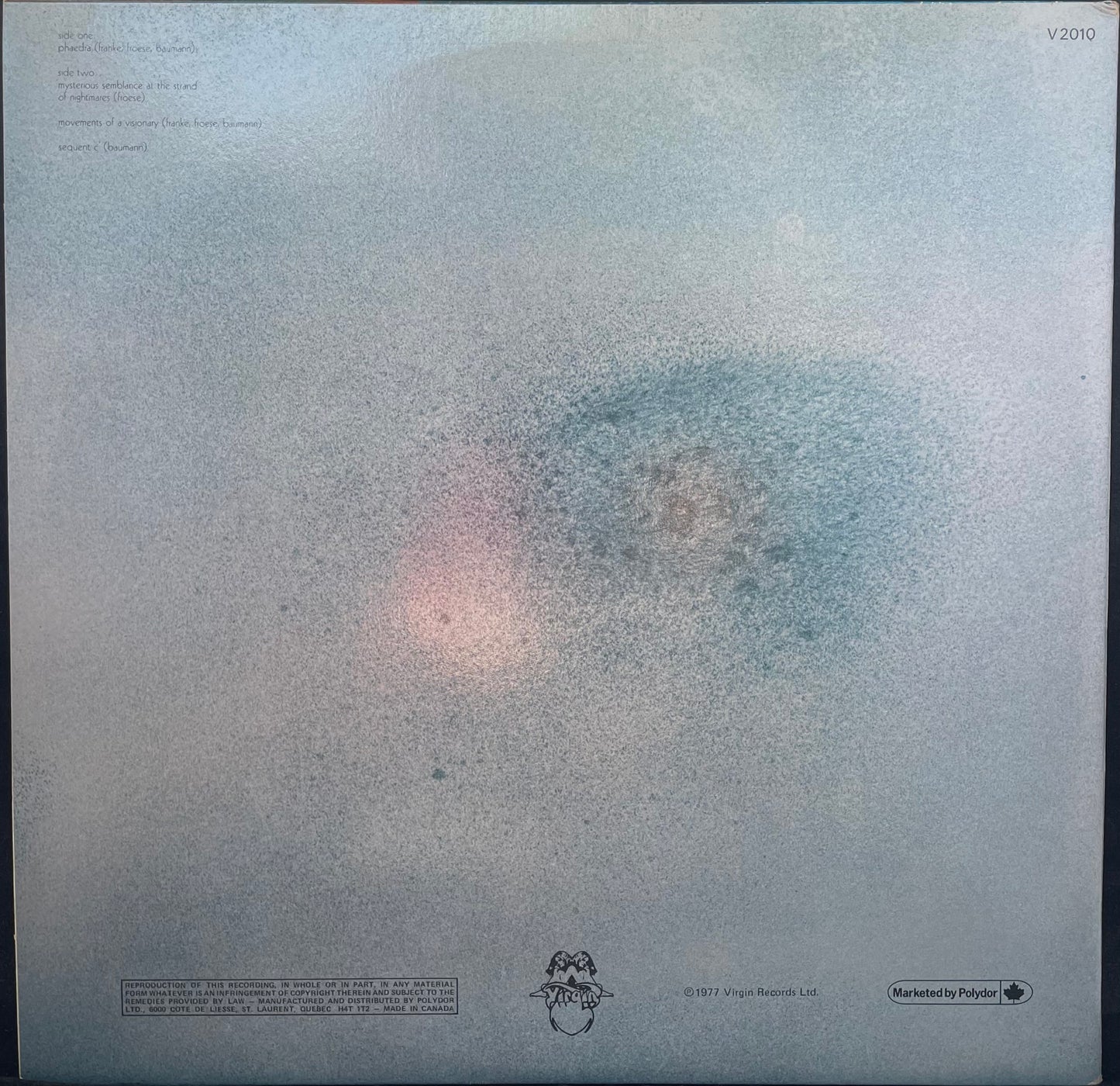 Tangerine Dream – Phaedra - USED Vinyl LP