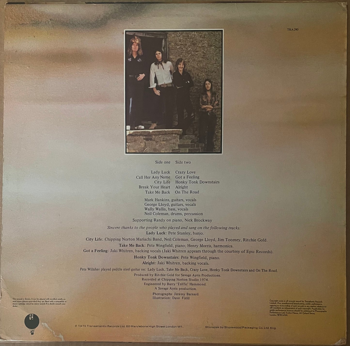 Randy – Lady Luck - USED Vinyl LP