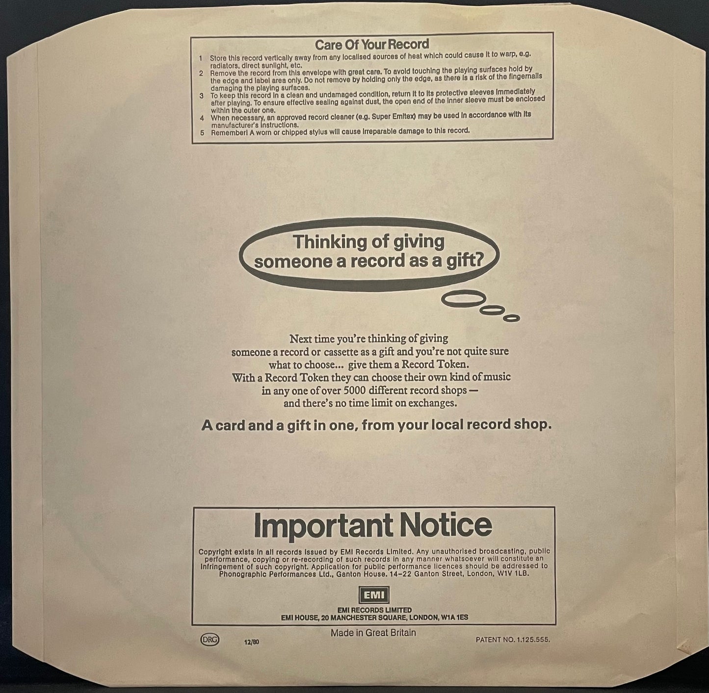 Kate Bush – Never For Ever - USED Vinyl LP