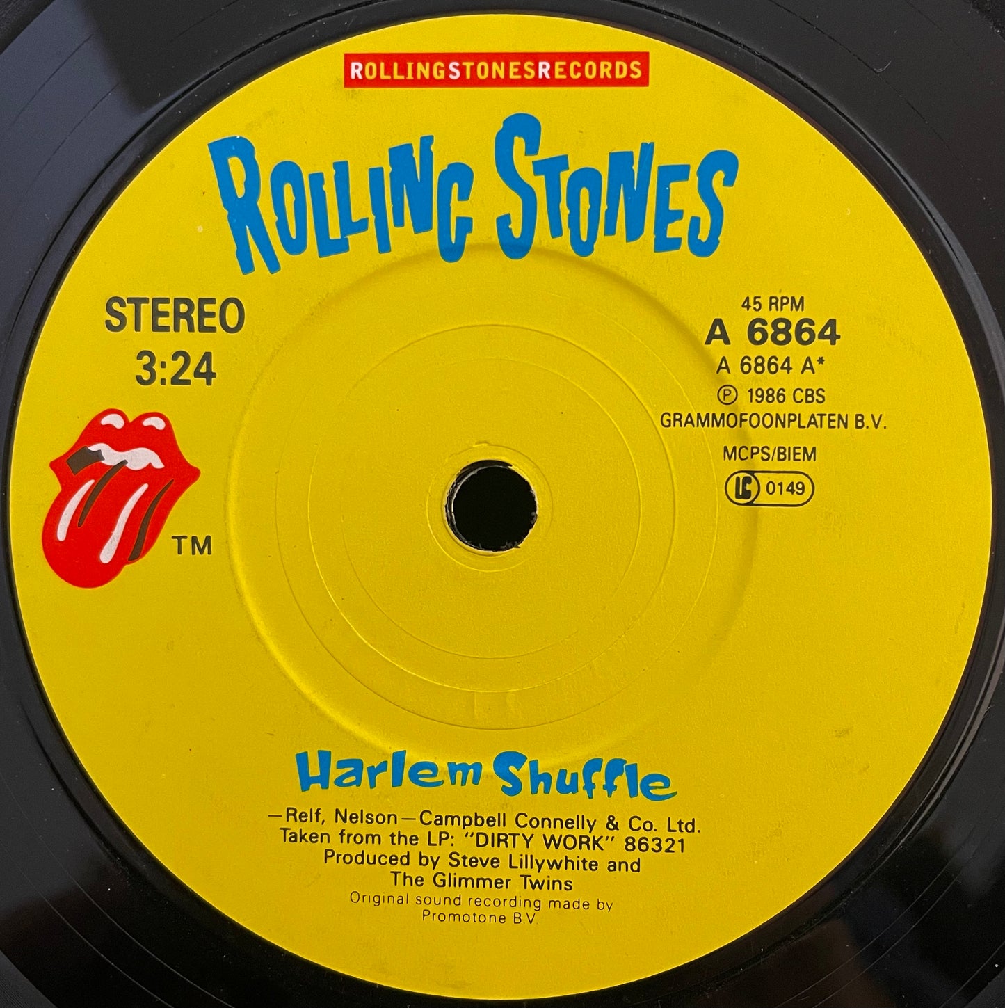 The Rolling Stones – Harlem Shuffle – USED Vinyl 7" Single