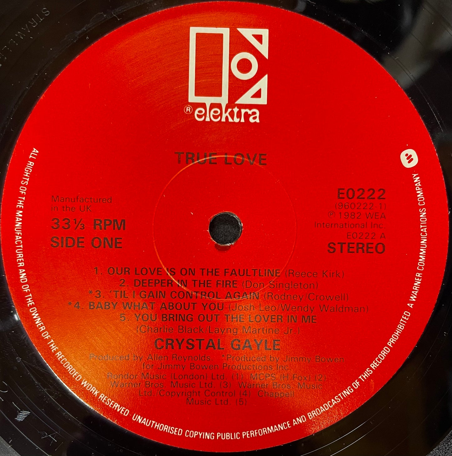 Crystal Gayle – True Love - USED Vinyl LP