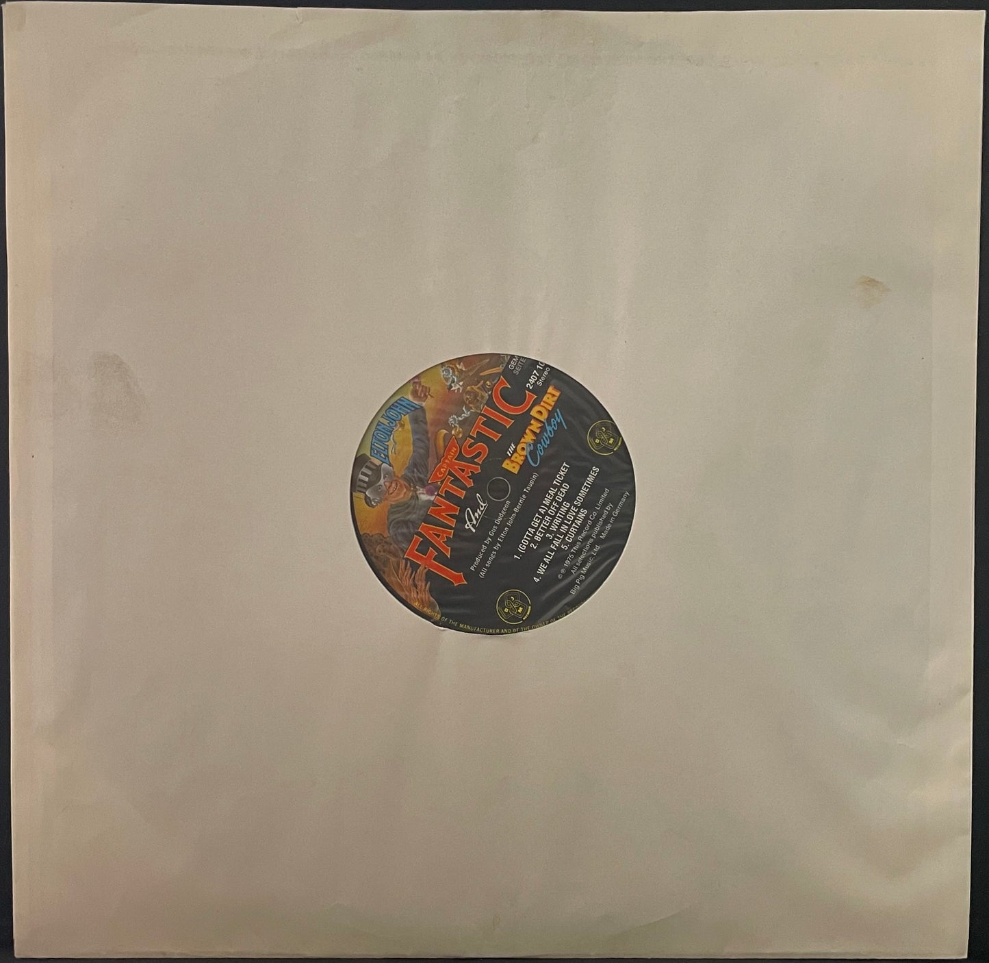 Elton John – Captain Fantastic And The Brown Dirt Cowboy - USED Vinyl LP