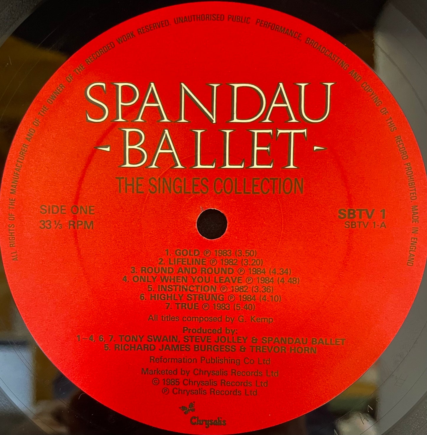 Spandau Ballet – The Singles Collection - USED Vinyl LP