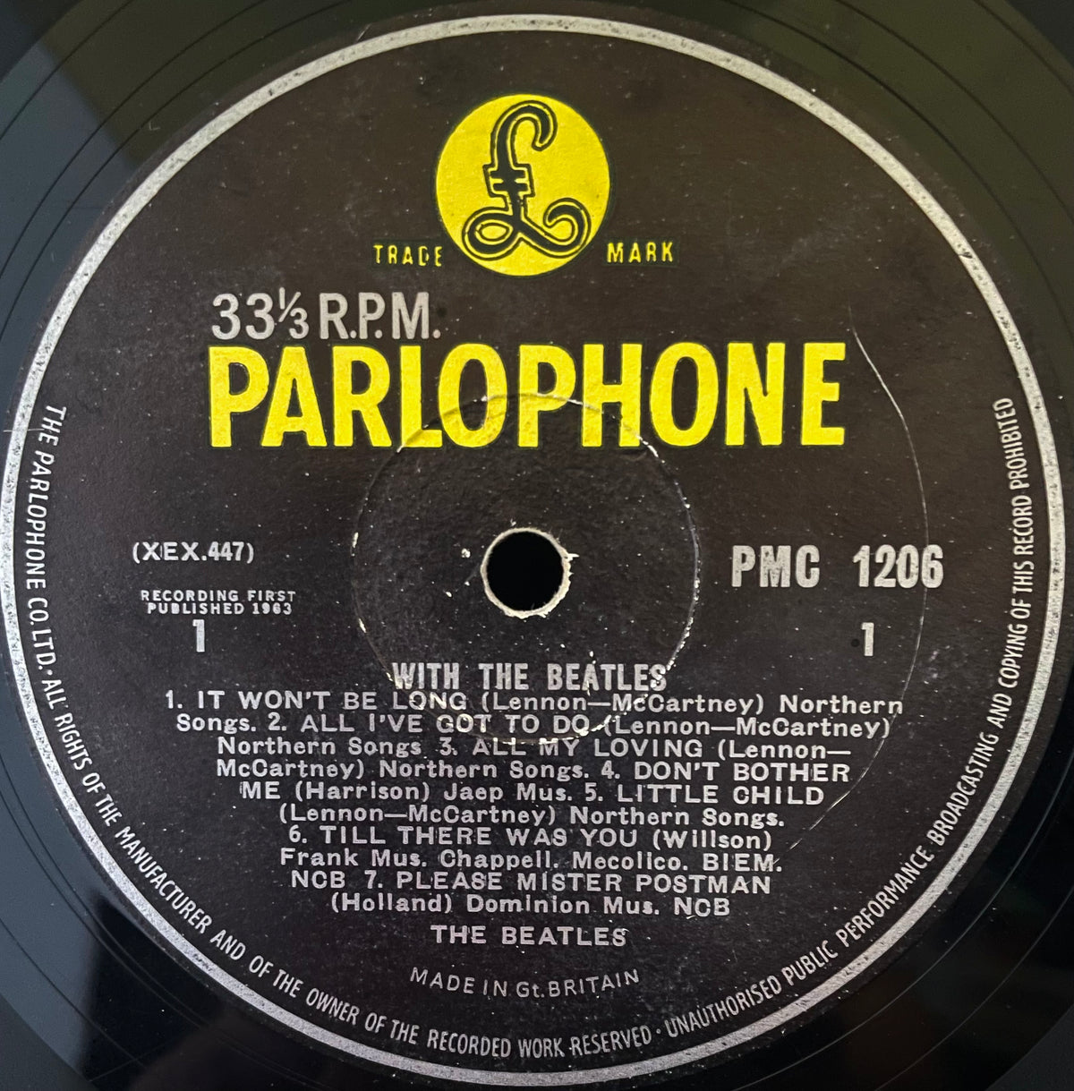 The Beatles – With The Beatles - USED Vinyl 12" LP