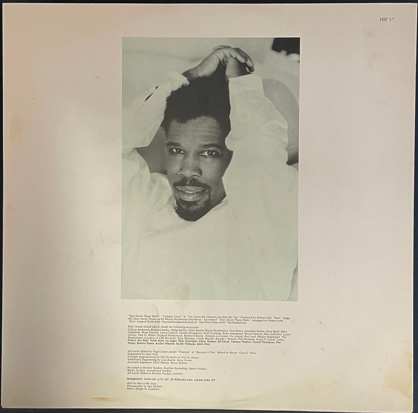 Billy Ocean – Tear Down These Walls - USED Vinyl LP