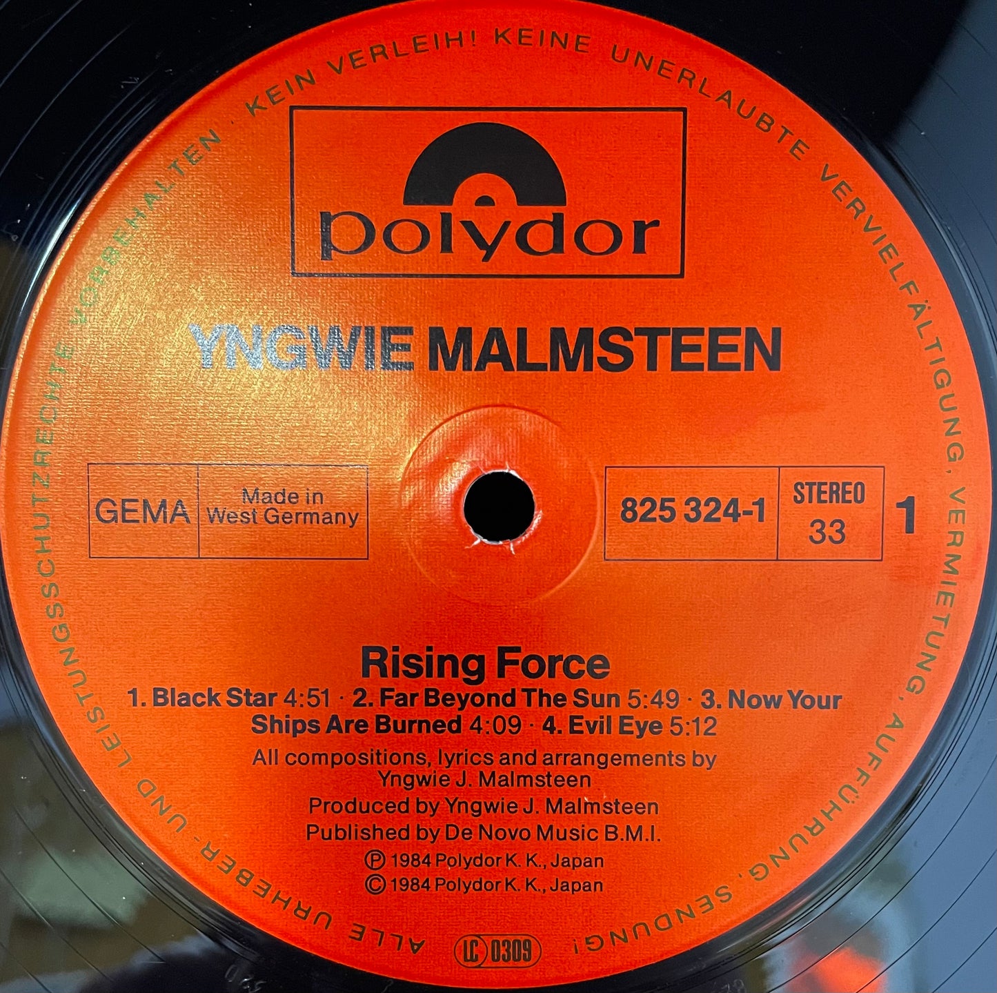 Yngwie J. Malmsteen – Rising Force - USED Vinyl LP
