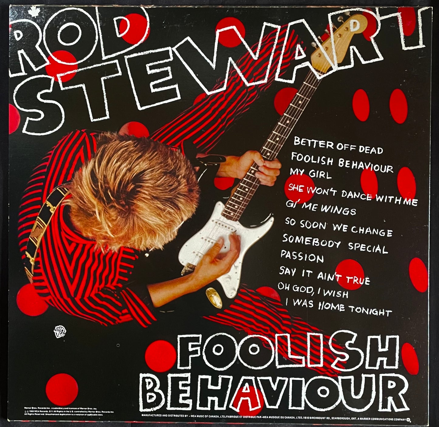 Rod Stewart – Foolish Behaviour - USED Vinyl LP