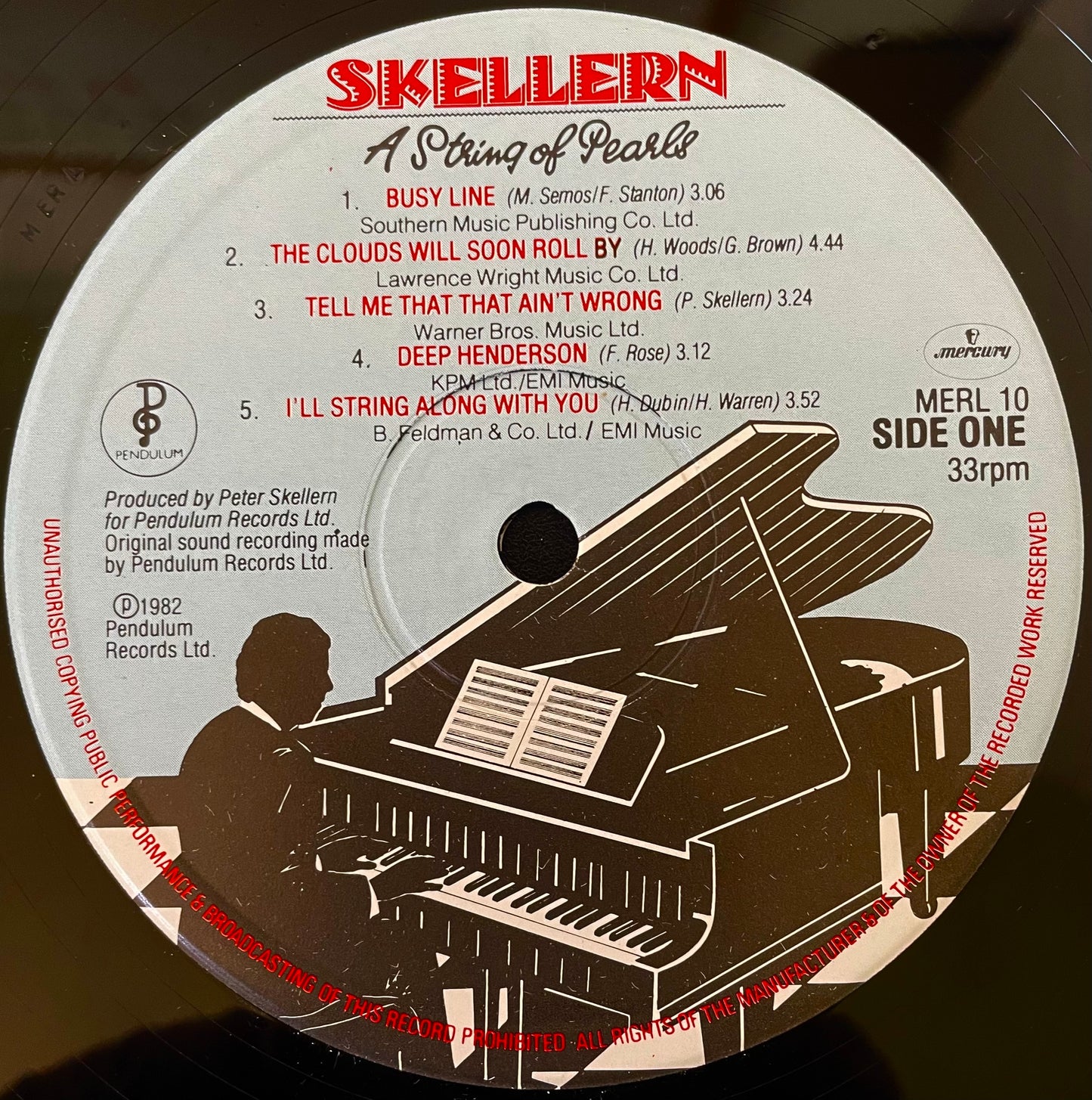Skellern – A String Of Pearls - USED Vinyl LP