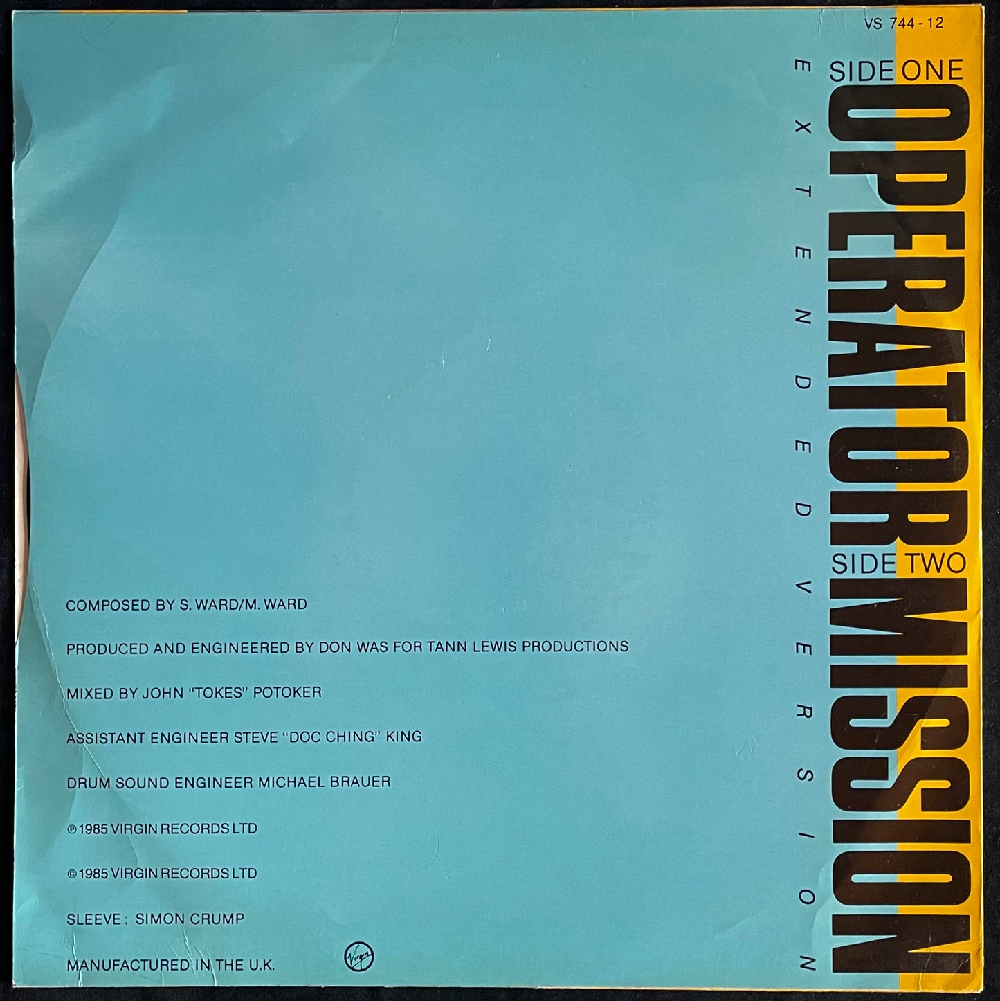 Floy Joy – Operator Operator - USED Vinyl 12" Single