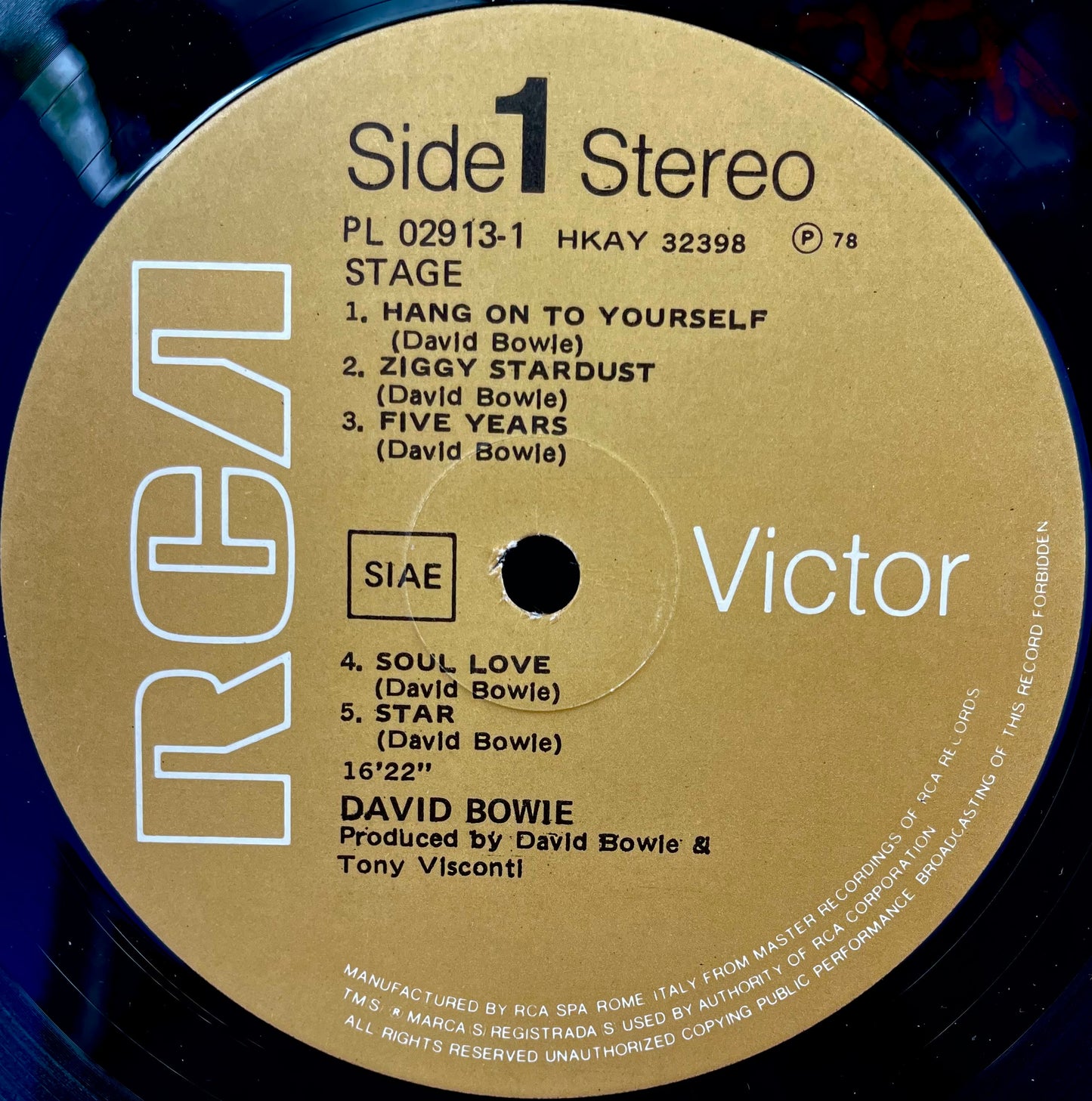 David Bowie – Stage - USED Vinyl 2LP