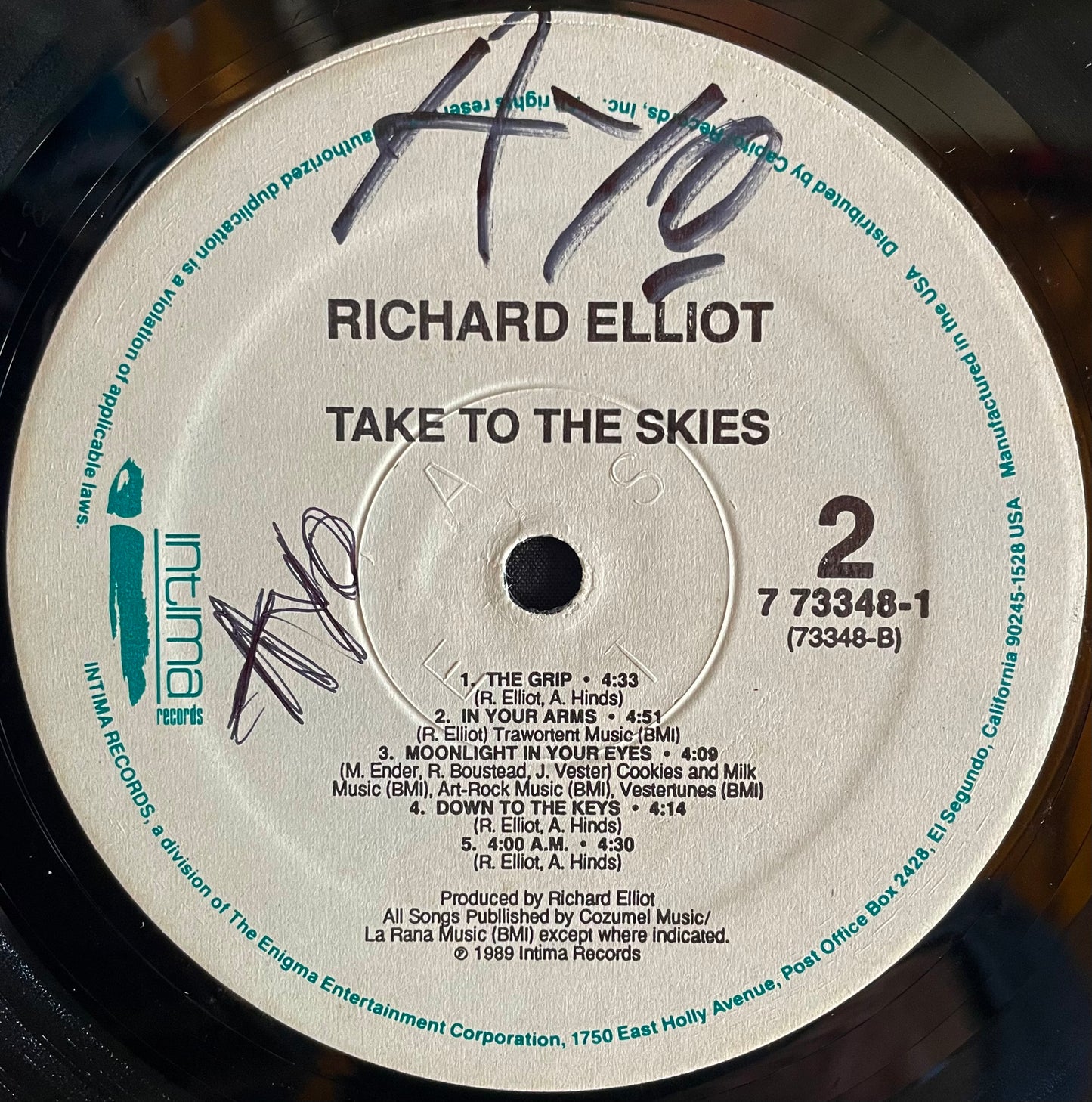 Richard Elliot – Take To The Skies - USED Vinyl LP