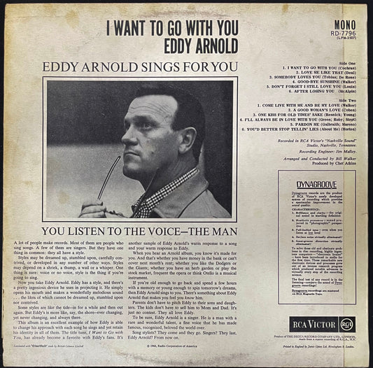 Eddy Arnold – I Want To Go With You - USED Vinyl LP MONO