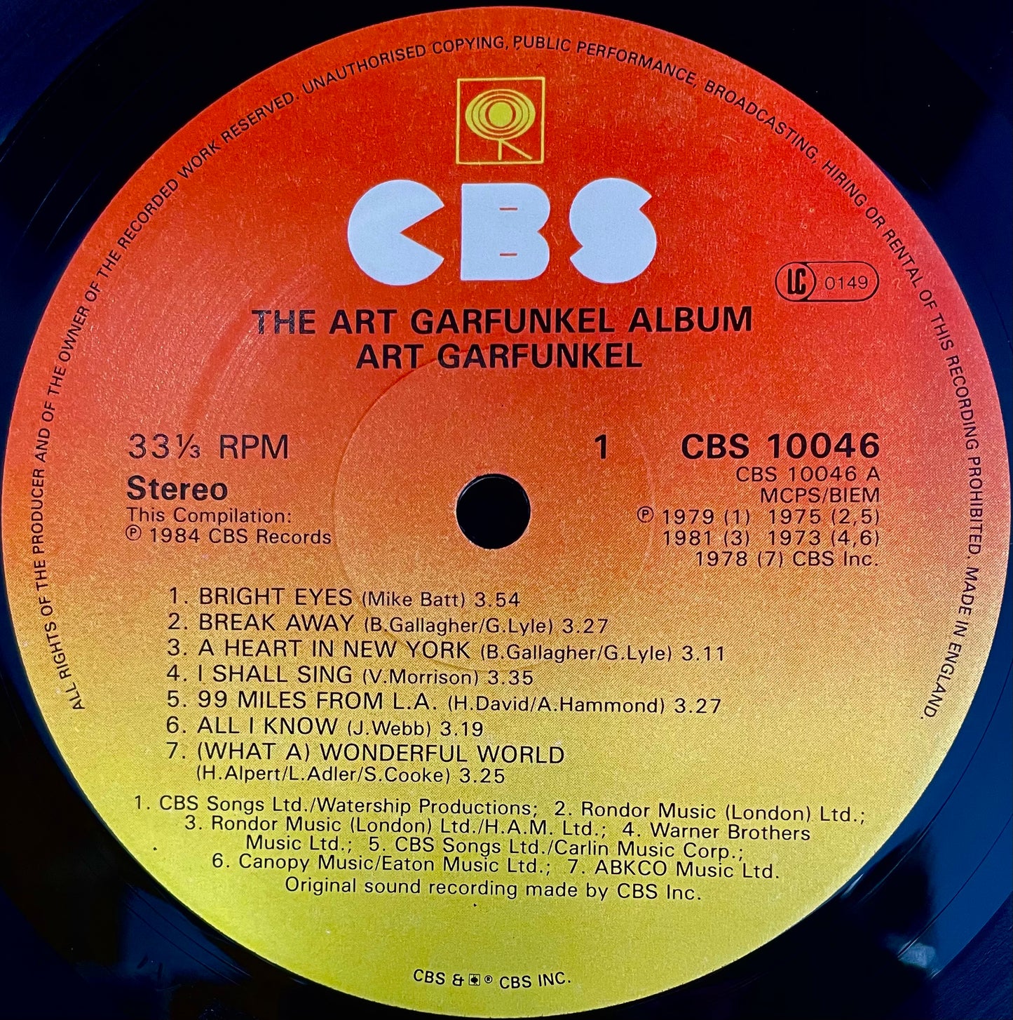 Art Garfunkel – The Art Garfunkel Album - USED Vinyl LP