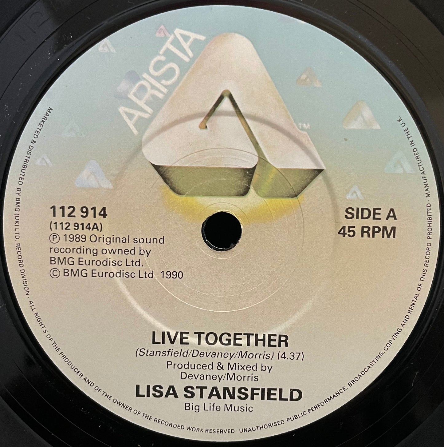 Lisa Stansfield – Live Together (New Version) – USED Vinyl 7" Single