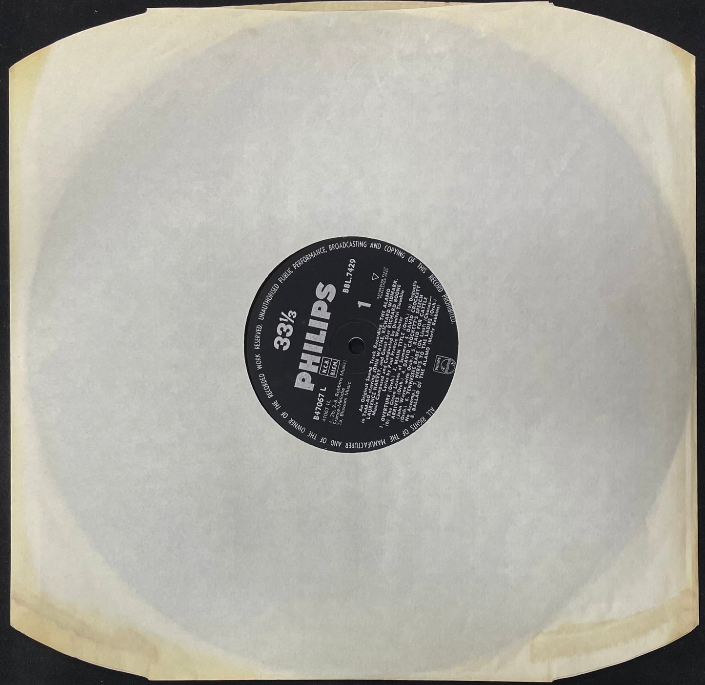 Dimitri Tiomkin – The Alamo - USED Vinyl LP MONO