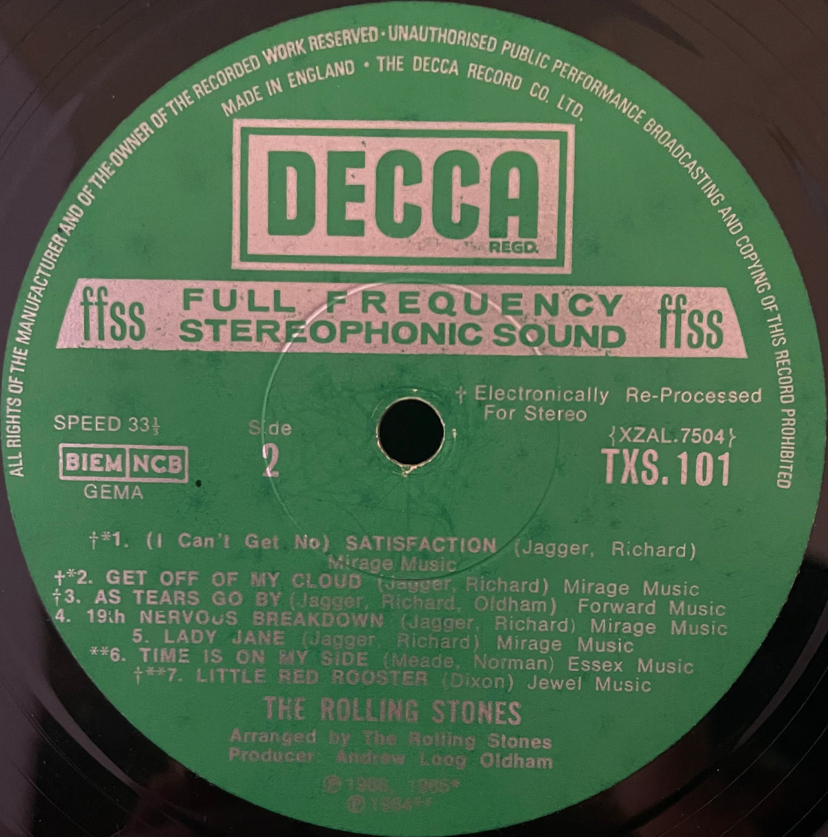 The Rolling Stones – Big Hits (High Tide And Green Grass) - USED Vinyl 12" LP