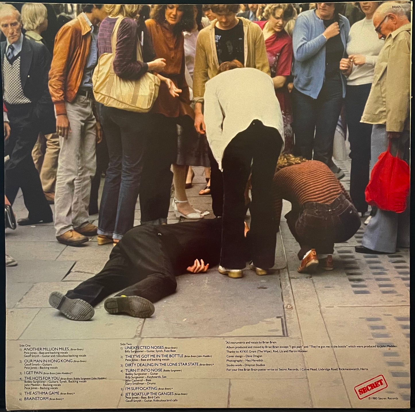 Brian Brain – Unexpected Noises - USED Vinyl LP