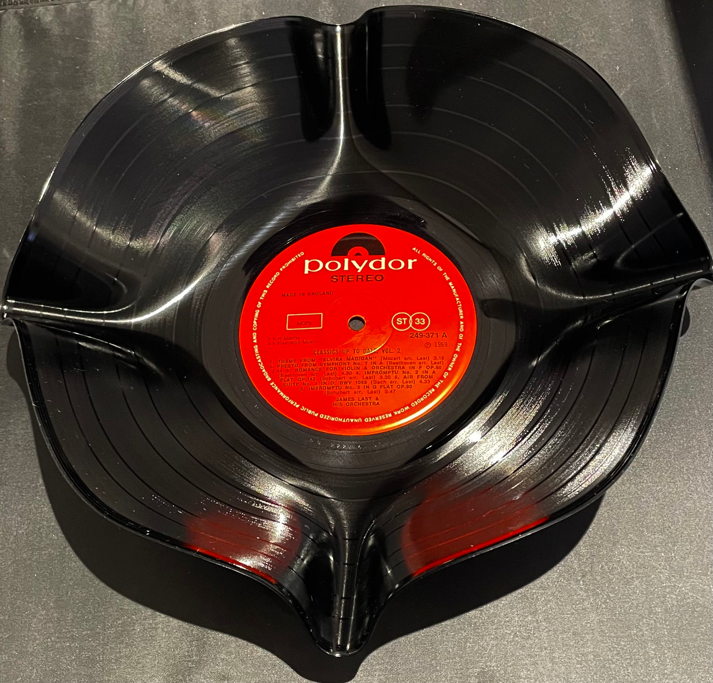 Die 12"-Vinyl-Schallplattenschale „Polydor“