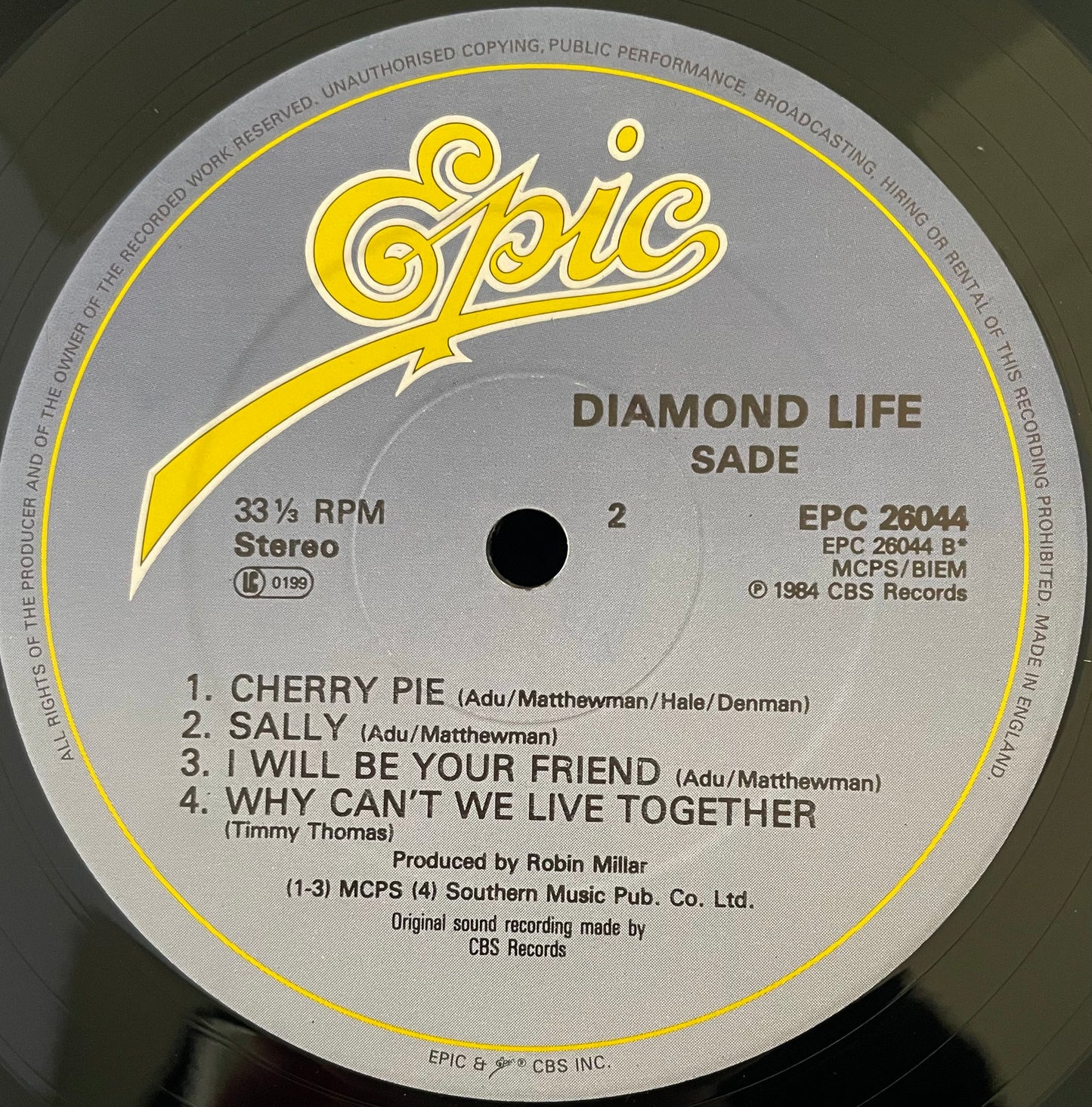 Sade – Diamond Life - USED Vinyl LP