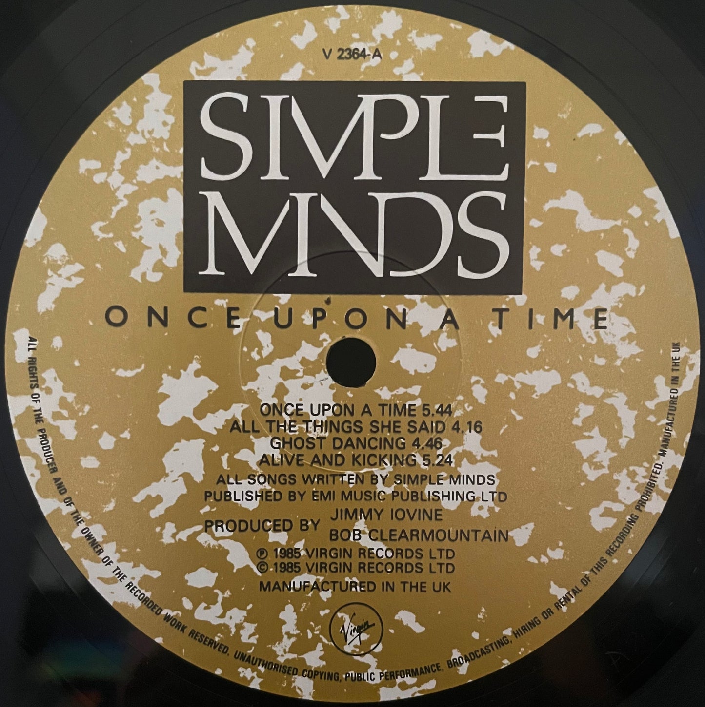 Simple Minds – Once Upon A Time - USED Vinyl LP