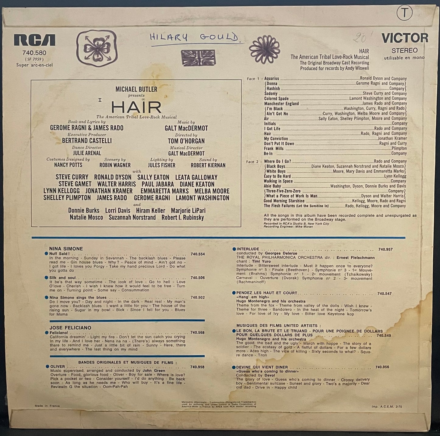 Various – Hair – The American Tribal Love-Rock Musical (Originalversion) – gebrauchte Vinyl-LP