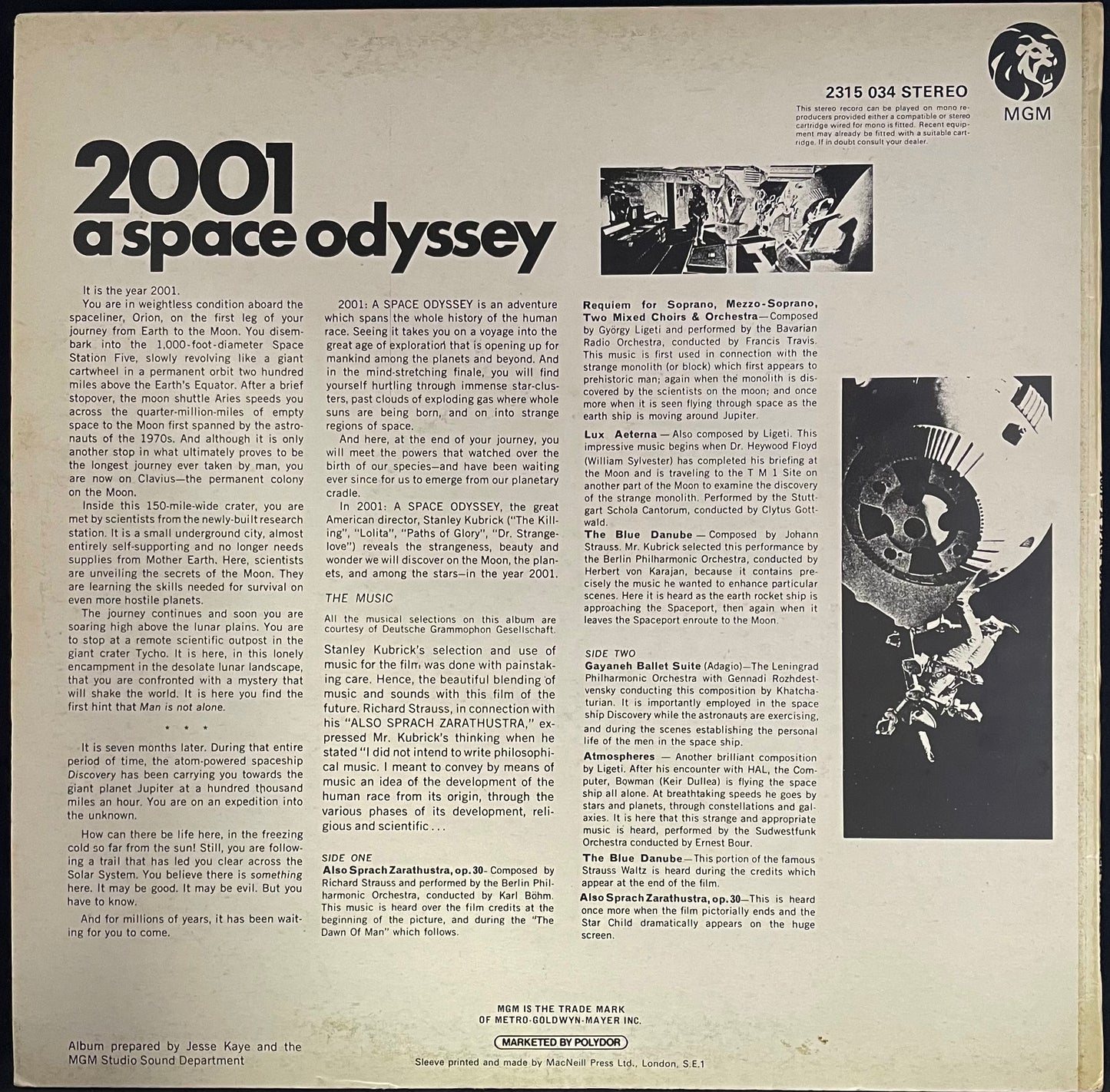 Various – 2001 - A Space Odyssey - USED Vinyl LP