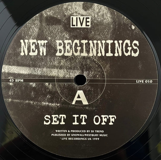 DJ Trend – New Beginnings – USED Vinyl 3x12" Single