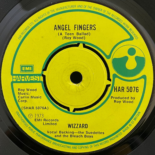 Wizzard – Angel Fingers (A Teen Ballad) – USED Vinyl 7" Single