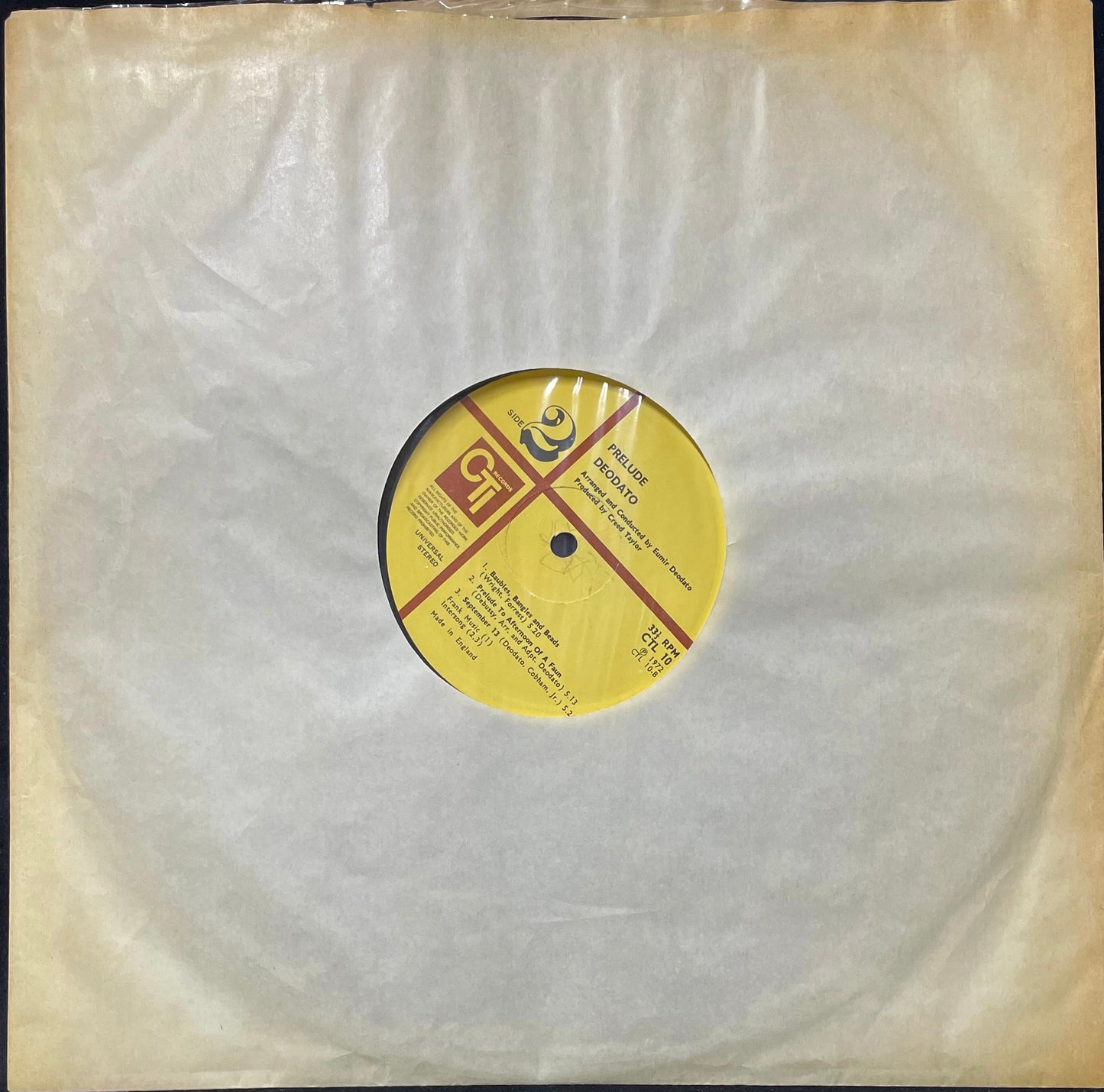 Deodato – Prelude - USED Vinyl LP