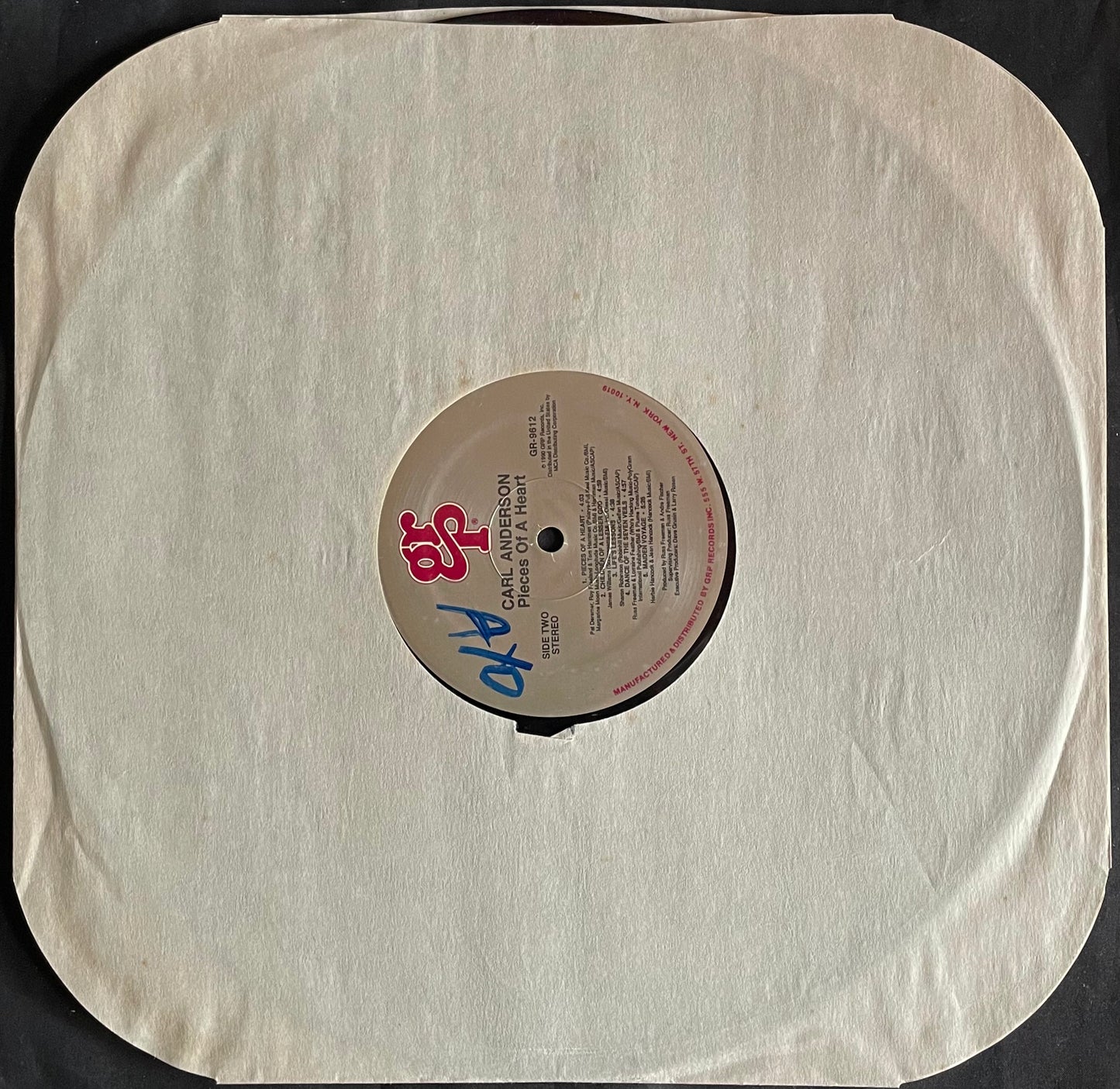 Carl Anderson – Pieces Of A Heart - USED Vinyl LP