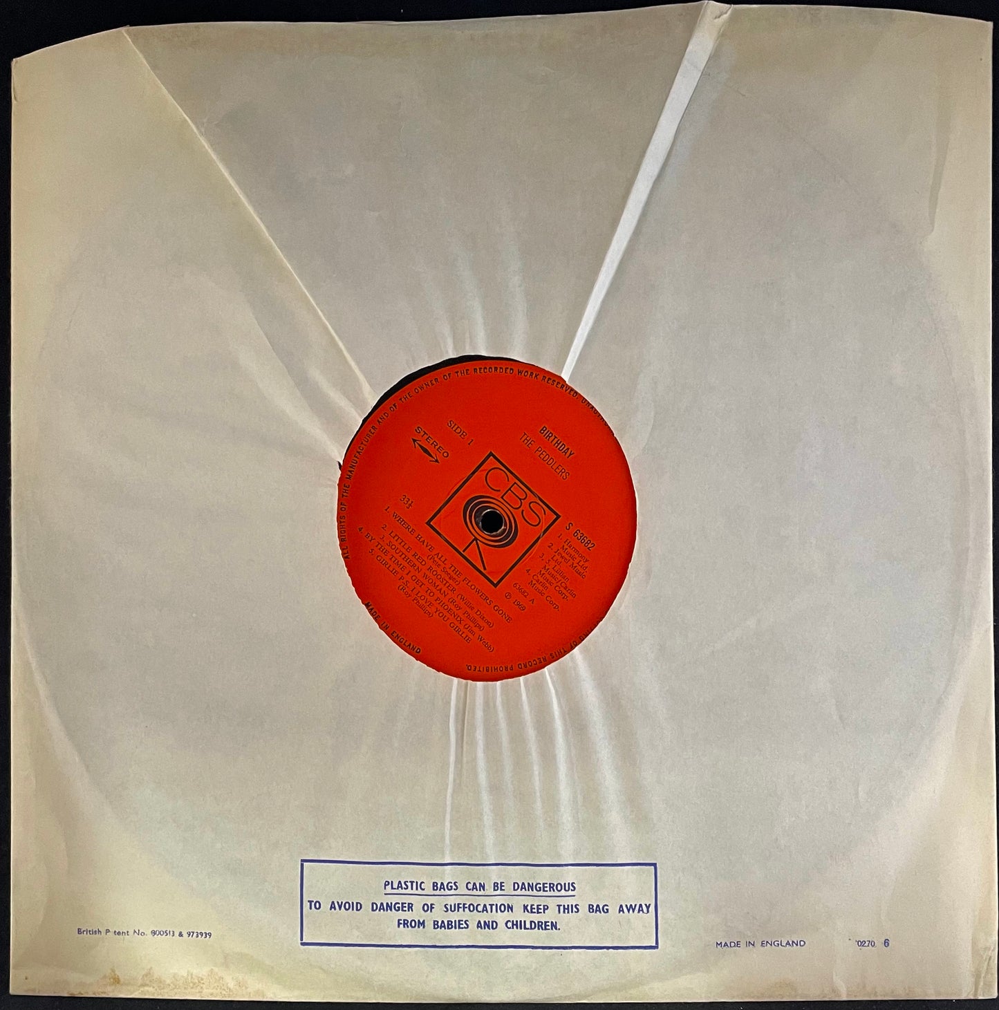 The Peddlers – Birthday - USED Vinyl LP