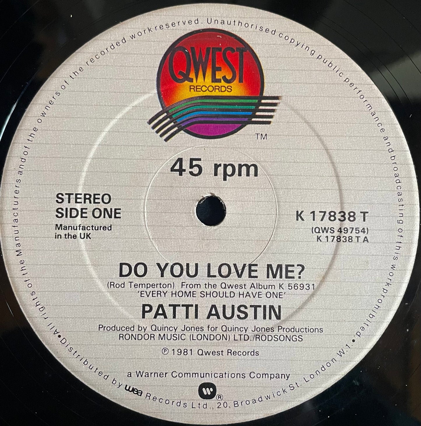 Patti Austin – Do You Love Me? (Special Re-mixed Version) - USED Vinyl 12" Single