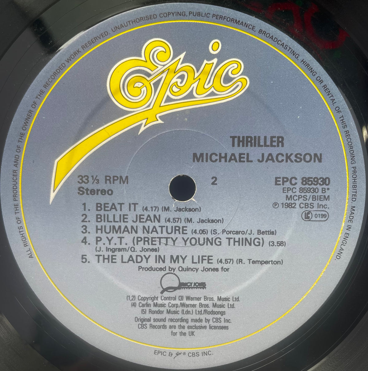 Michael Jackson – Thriller - USED Vinyl LP