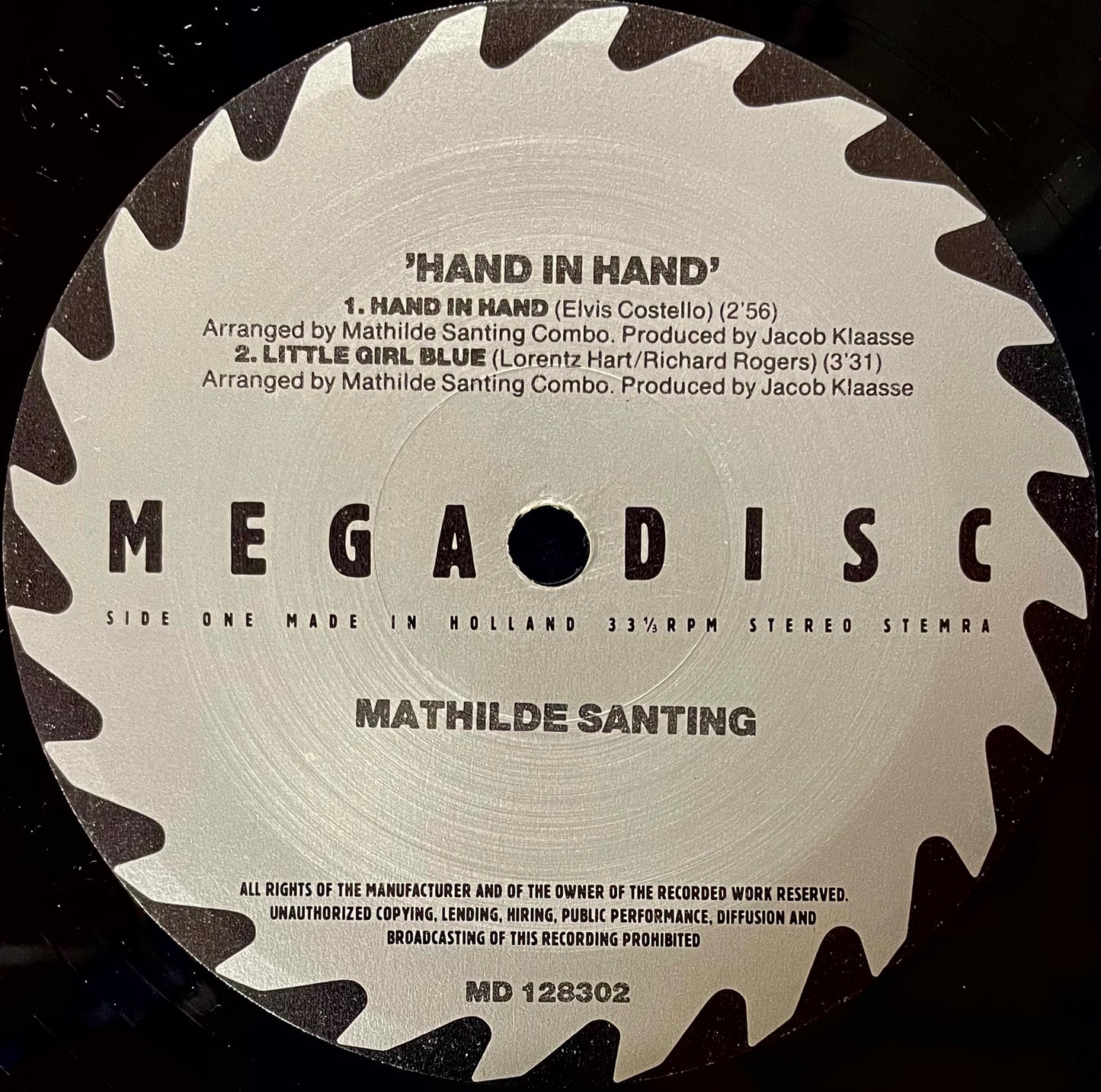 Mathilde Santing Combo – Hand In Hand - USED Vinyl 12" EP
