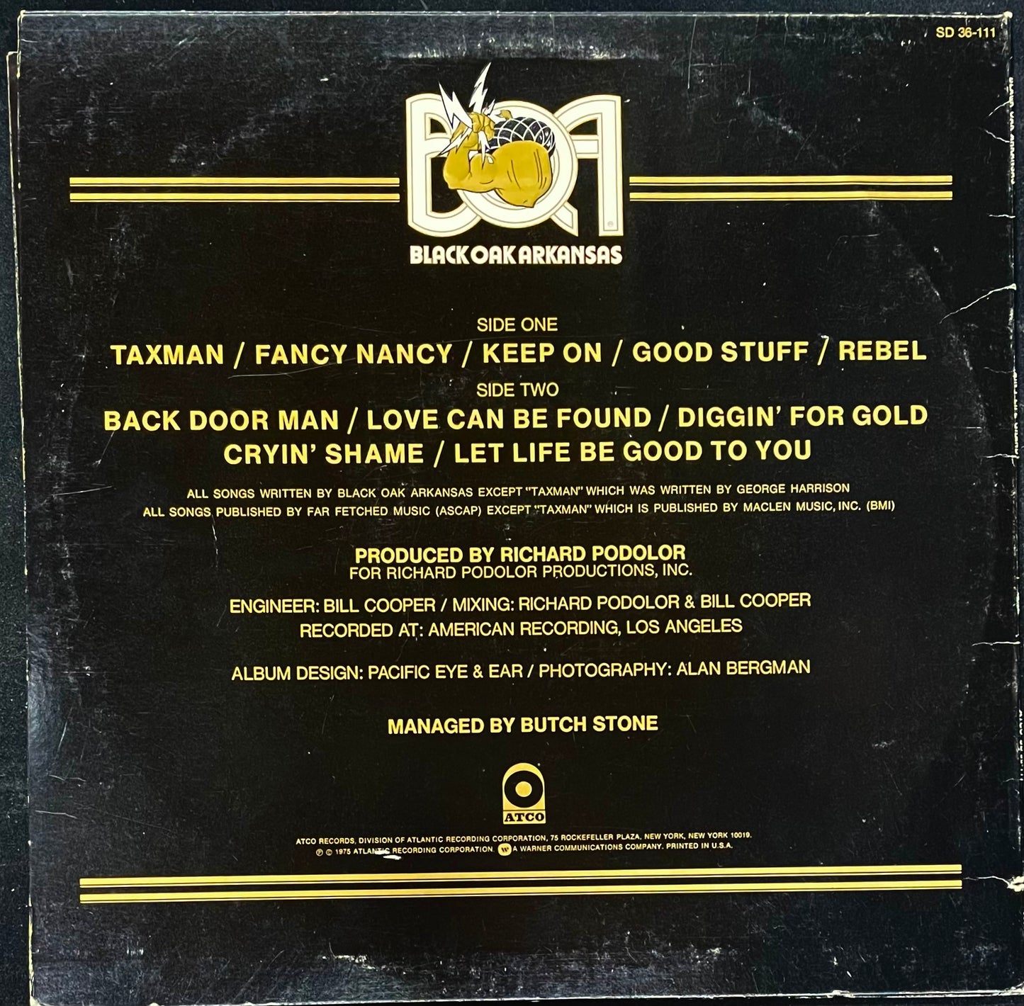 Black Oak Arkansas – Ain't Life Grand - USED Vinyl LP