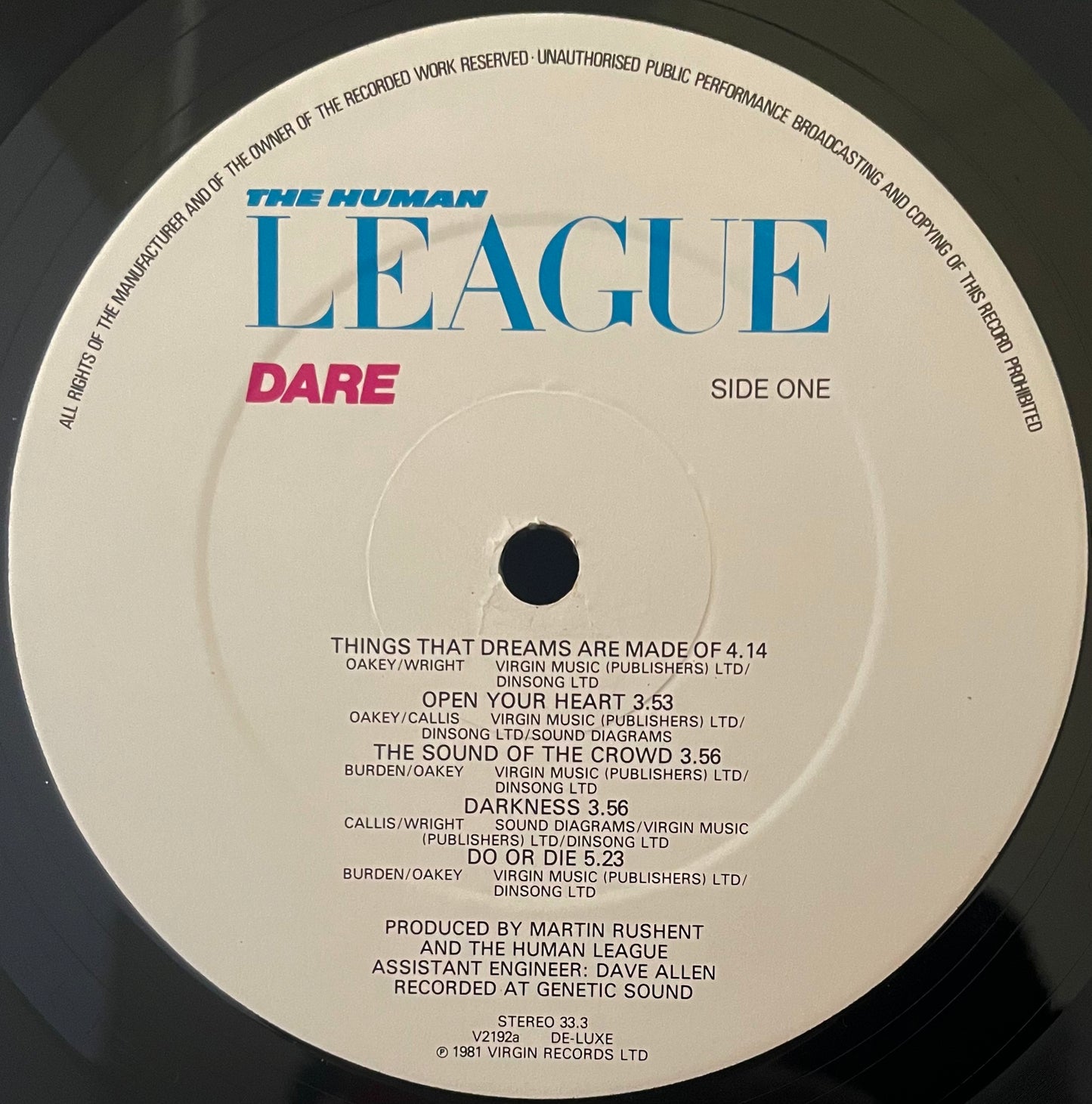 The Human League – Dare - USED Vinyl LP