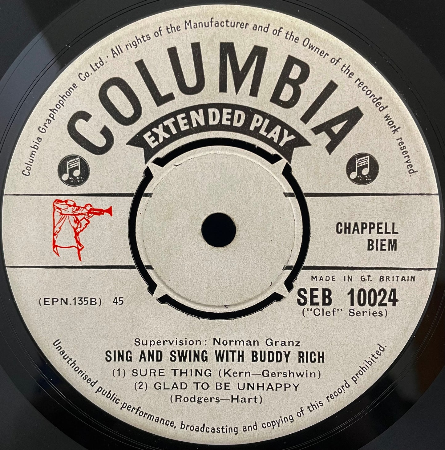 Buddy Rich – Sing and Swing With Buddy Rich – gebrauchte 7"-Vinyl-EP