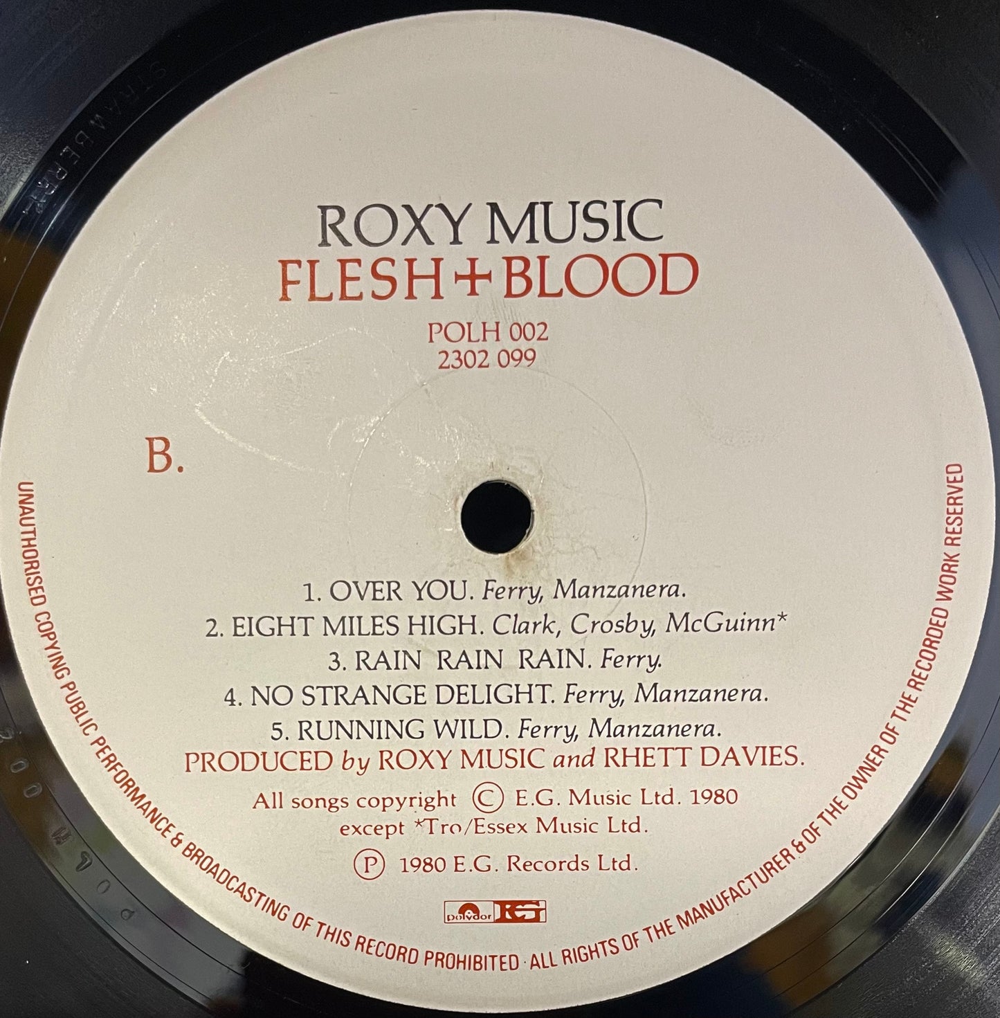 Roxy Music – Flesh + Blood - USED Vinyl LP