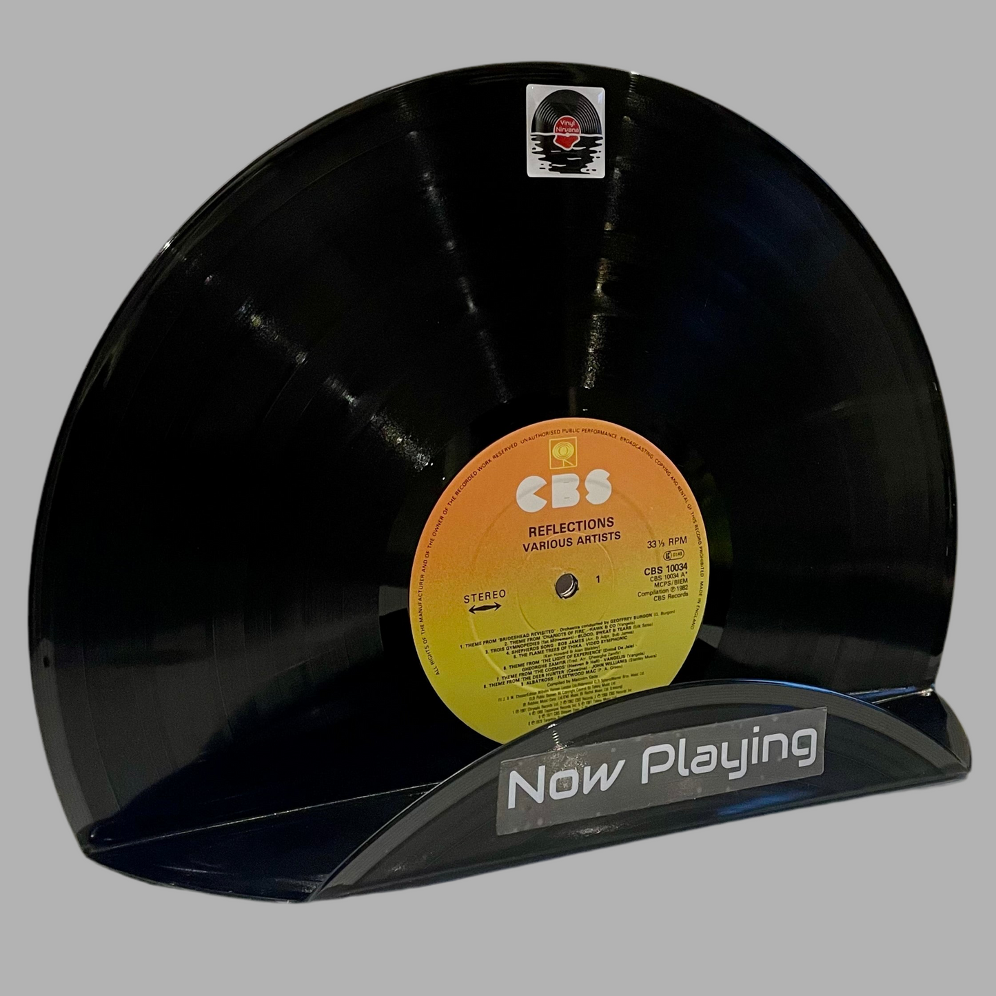 The ‘CBS’ Vinyl Record ‘Now Playing’ Record Stand