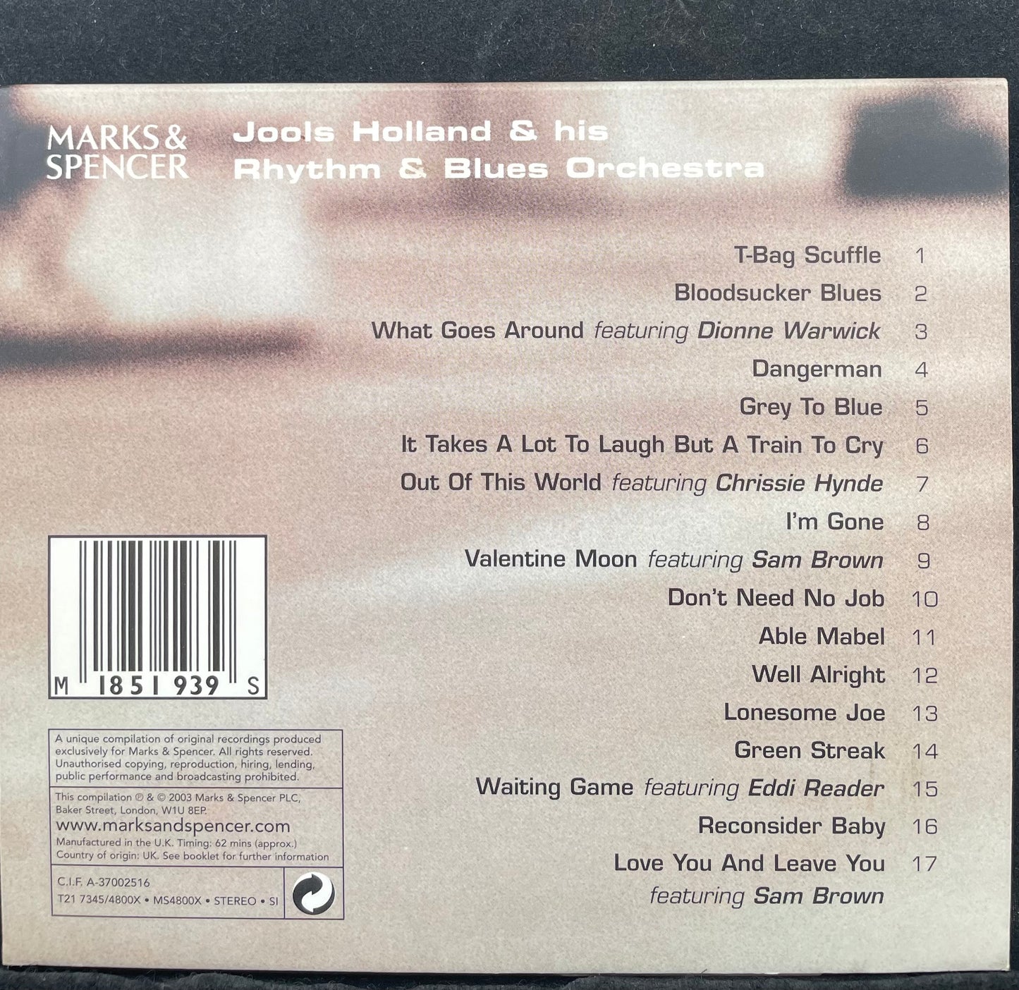 Jools Holland And His Rhythm & Blues Orchestra – The Collection - USED CD