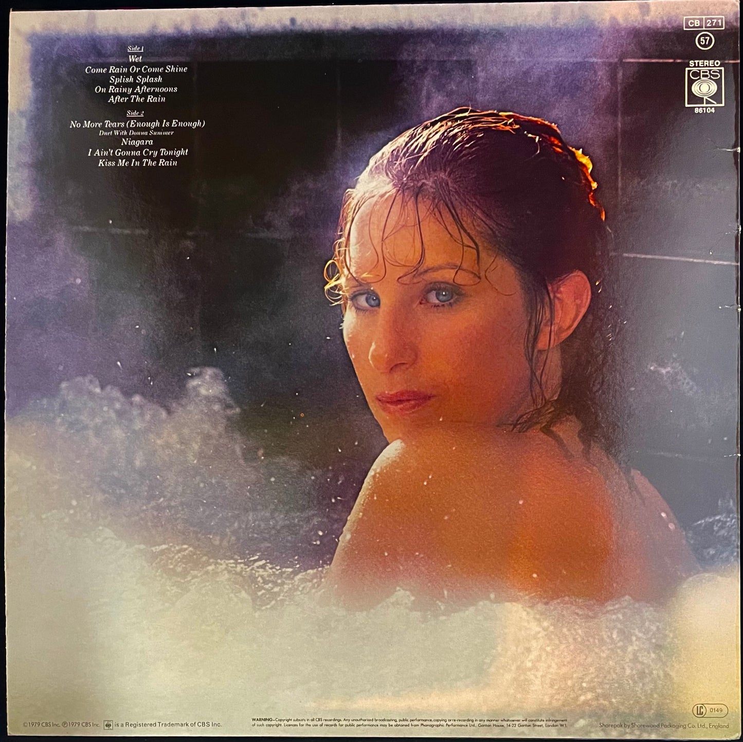 Barbra Streisand – Wet - USED Vinyl LP