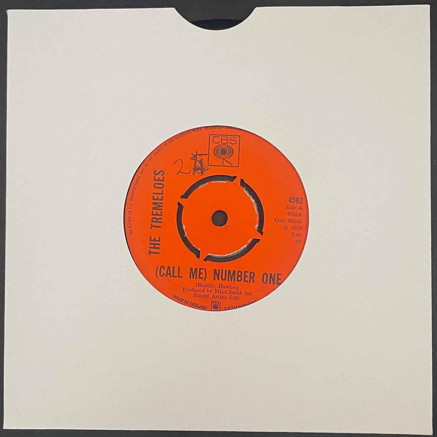 The Tremeloes – (Call Me) Number One - USED Vinyl 7" Single