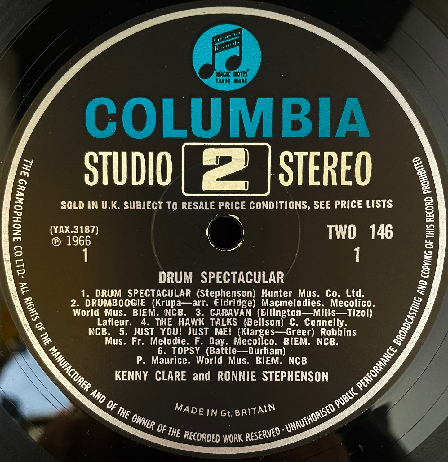 Kenny Clare And Ronnie Stephenson – Drum Spectacular - USED Vinyl LP