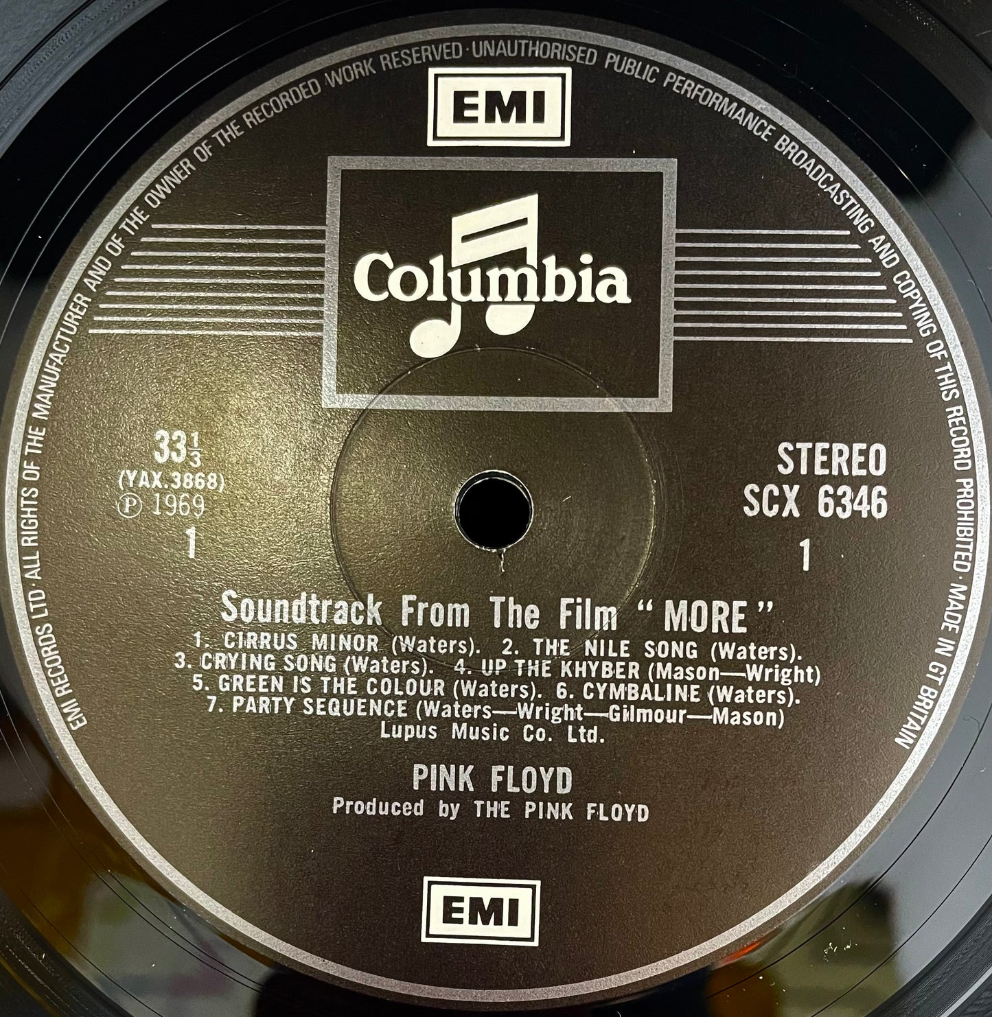 Pink Floyd – Soundtrack From The Film "More" - USED Vinyl LP