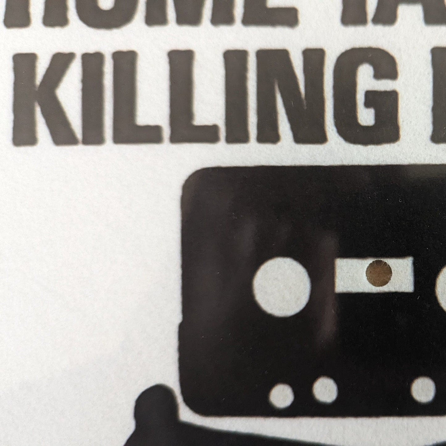 Piracy is Killing Music Slipmat - Handmade Felt DJ Turntable Mat