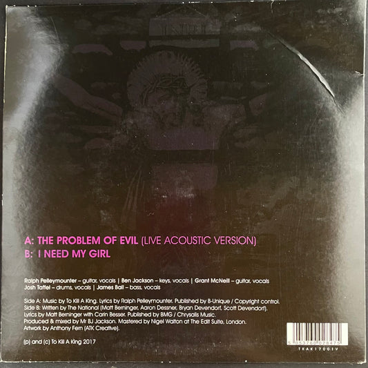 To Kill A King ‎– The Problem Of Evil - USED Vinyl 7" Single