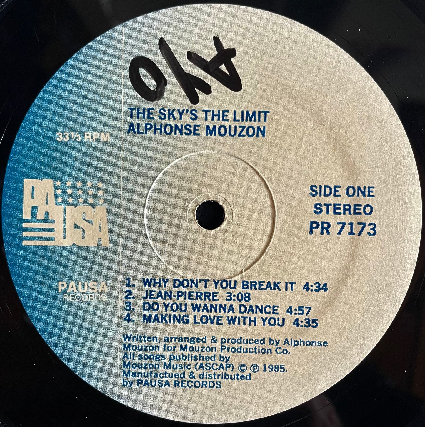Alphonse Mouzon – The Sky Is The Limit - USED Vinyl LP