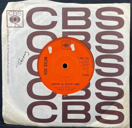 Bob Dylan – Knockin' On Heaven's Door - USED Vinyl 7" Single