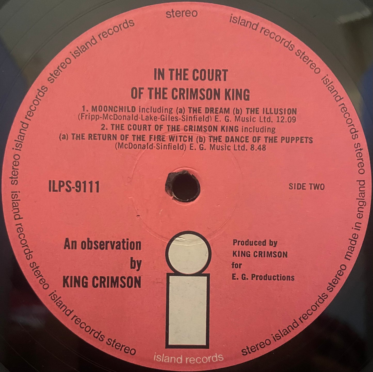King Crimson – In The Court Of The Crimson King (An Observation By King Crimson) - USED Vinyl LP